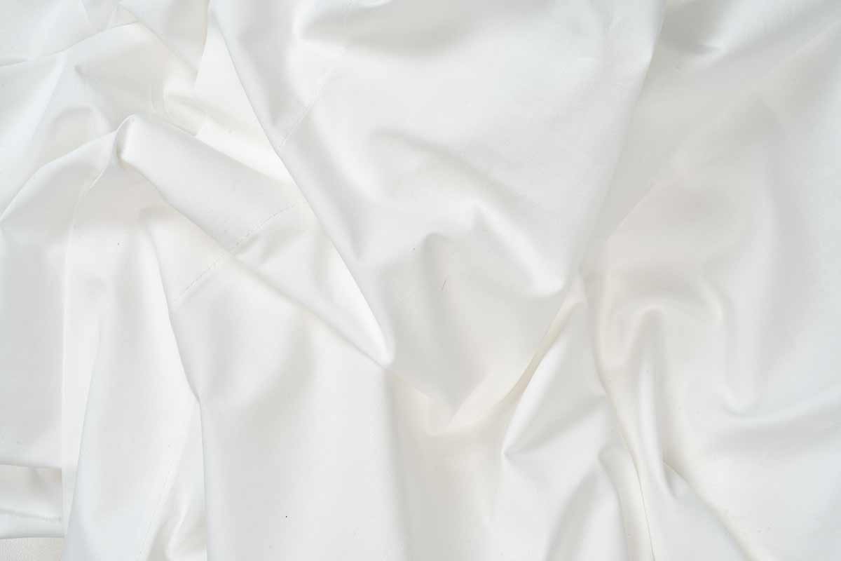 percale cotton white sheet