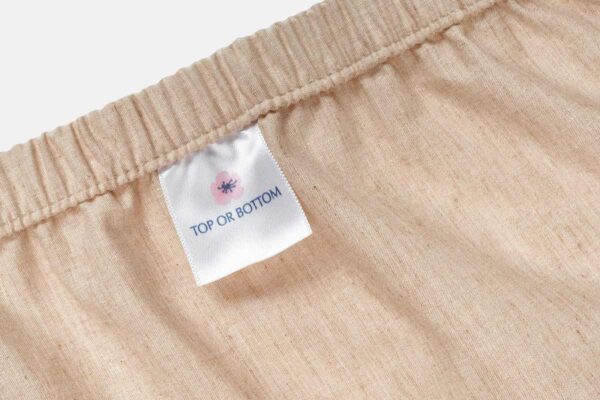natural colored fitted sheet