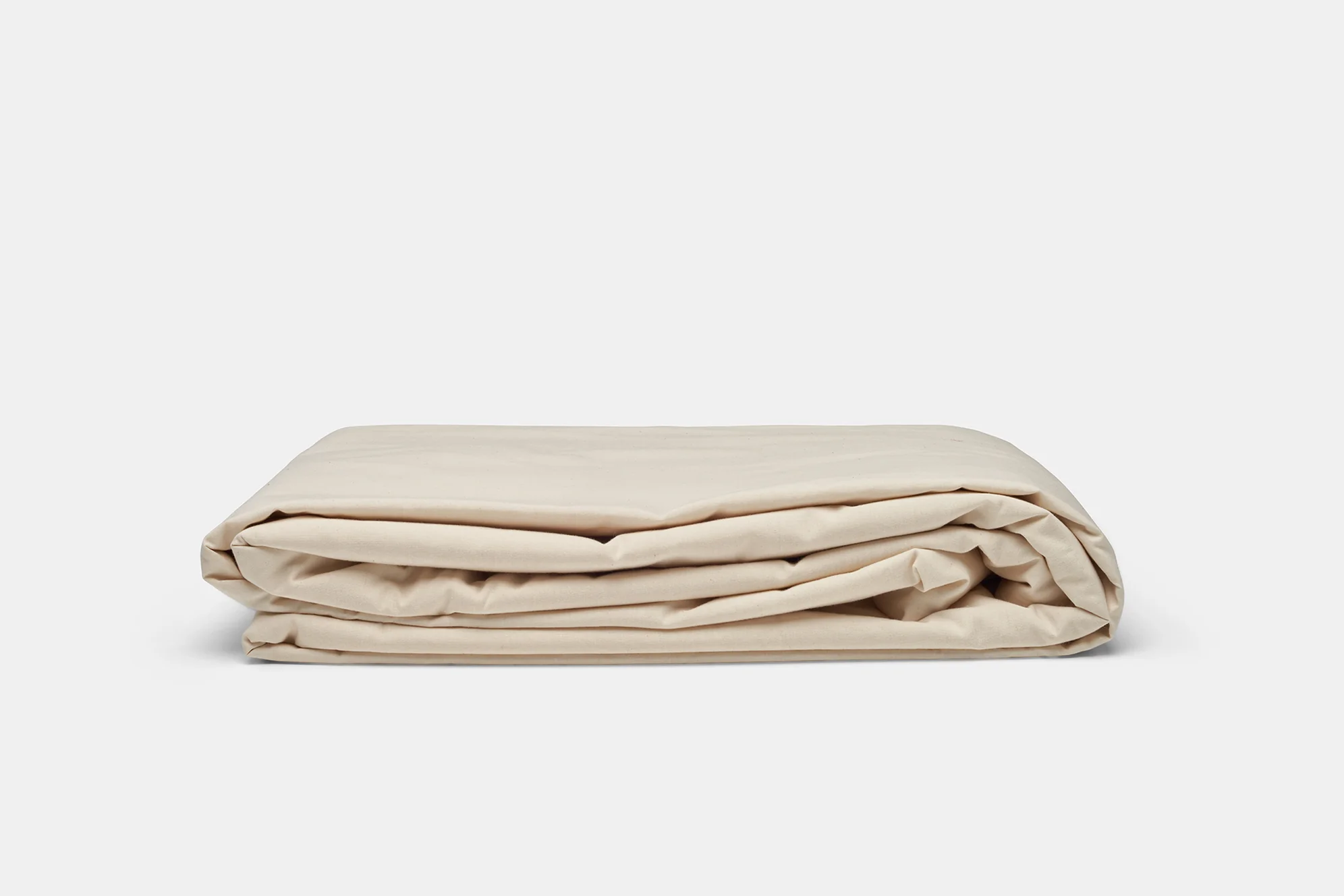 folded natural duvet cover