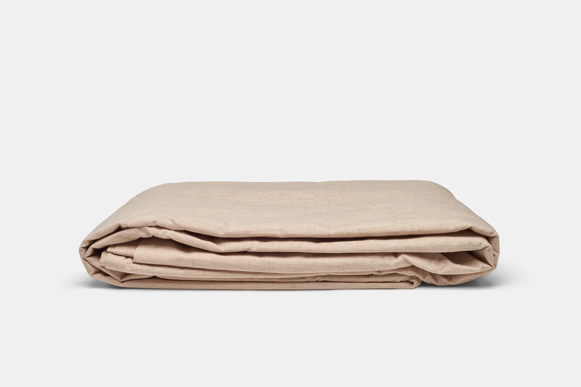 folded natural duvet cover