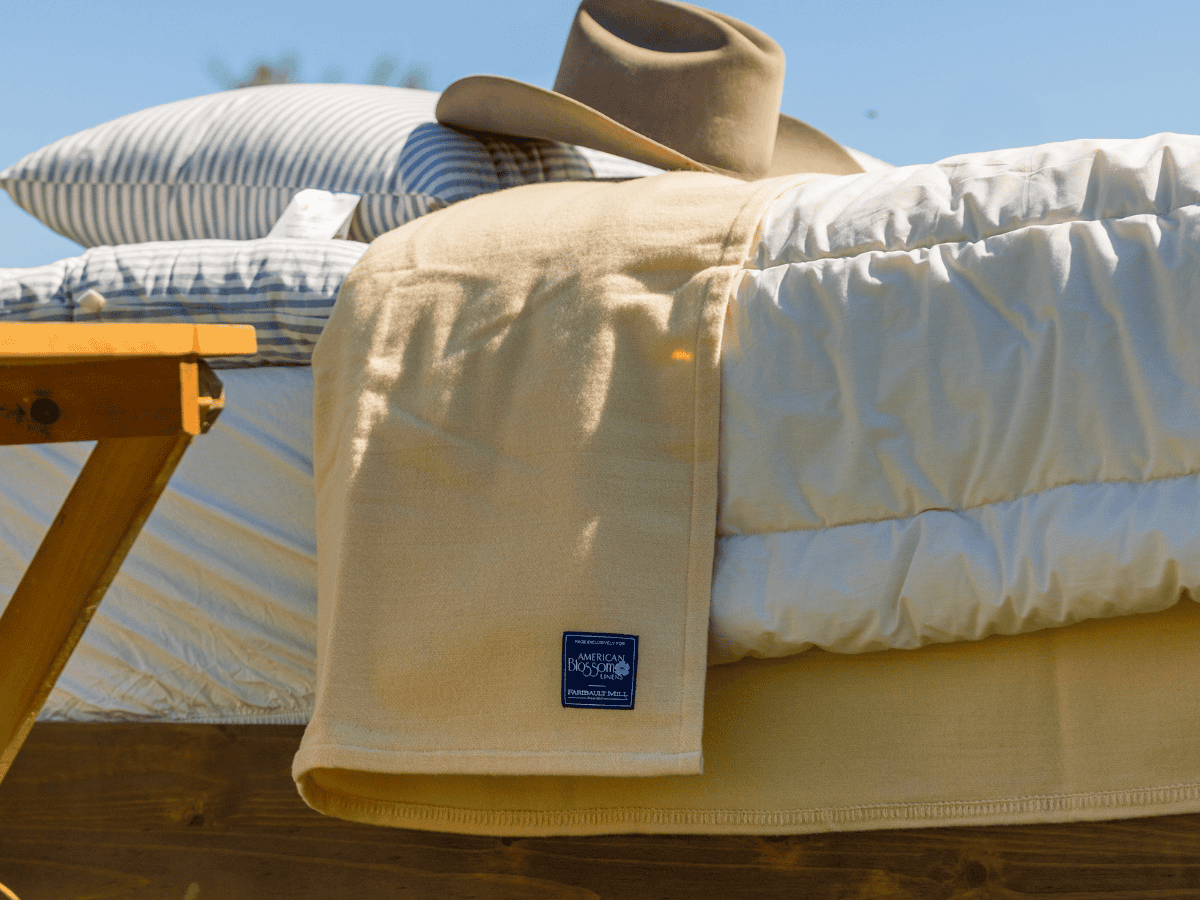 100% Virgin Wool Lightweight Blanket