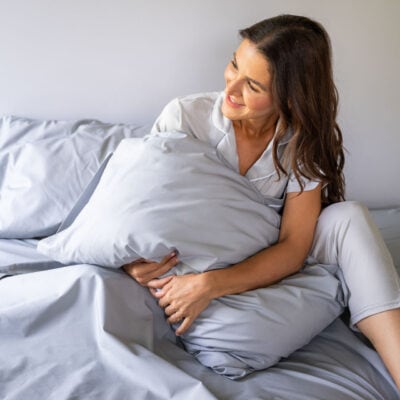 Person holding Natural Cotton pillowcases